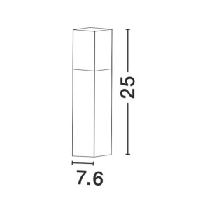 Mini stalp pentru iluminat exterior IP54 STICK NVL-71371102 79234 universul-luminii.ro