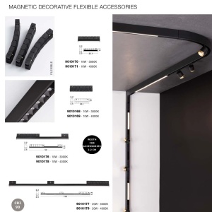 Modul flexibil pentru sina magnetica Breda 50cm, LED 10W 3000K 239684 universul-luminii.ro