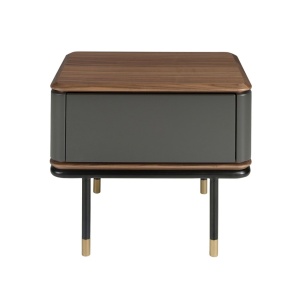 Noptiera deosebita design LUX Dark Grey-Walnut - Img 2