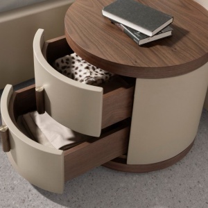 Noptiera design LUX Walnut-Leatherette Mink - Img 7