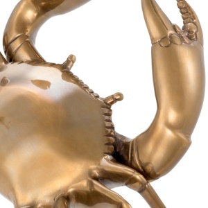 Obiect decorativ din alama masiva design LUX Crab - Img 6
