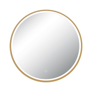 Oglinda baie cu iluminat LED 15W 3000K-4000K IP44 auriu - Img 3