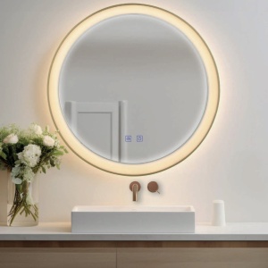 Oglinda baie cu iluminat LED IP44 SERGIO 80 CCT SWITCH BK 144664 universul-luminii.ro