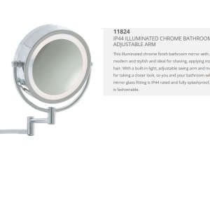 Oglinda cu iluminat pentru baie IP44 directionabila Bathroom 11824 SRT 57364 universul-luminii.ro