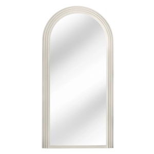 Oglinda de perete decorativa Art Deco 160cm, alb