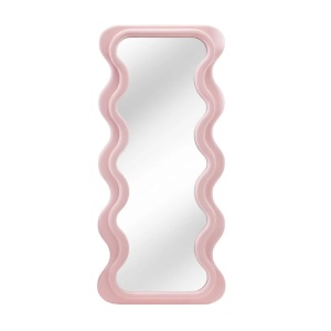 Oglinda de perete design modern CURVY 160cm, roz A-43162 VC