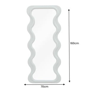 Oglinda de perete design modern CURVY 160cm, verde salvie A-43160 VC - Img 4
