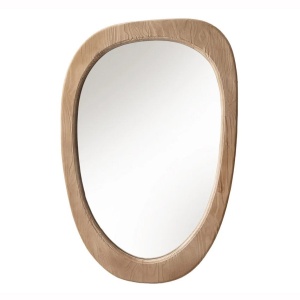 Oglinda de perete ovala ORGANIC 105cm lemn de pin