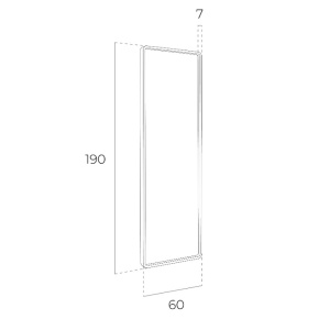 Oglinda de podea Alline, 60x190cm AC-136-G2 - Img 3