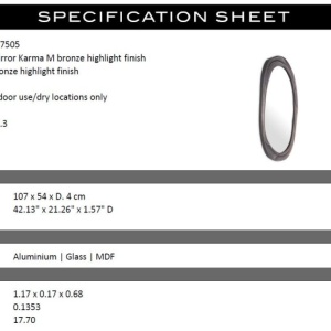Oglinda decorativa design LUX Karma M 107x54cm - Img 4
