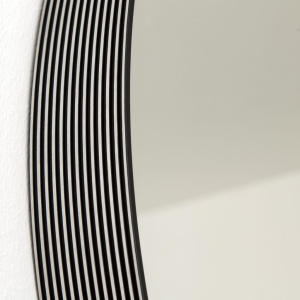 Oglinda decorativa design modern CARLO negru D-61cm - Img 4