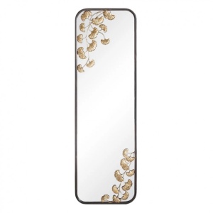Oglinda decorativa HOJAS NEGRO-ORO, 55,5x175cm SX-151386