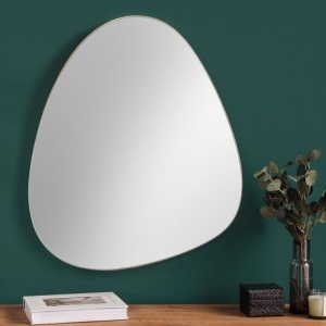 Oglinda decorativa Noemi 70cm stejar natur - Img 5