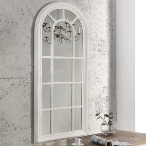 Oglinda design fereastra romantic Shabby Chic Castillo 140cm - Img 2