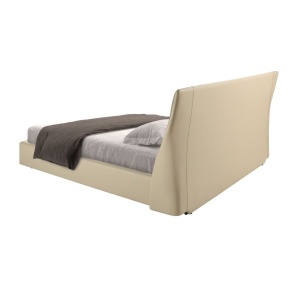 Pat dublu tapitat design LUX Brown-Cream 180x200cm - Img 5
