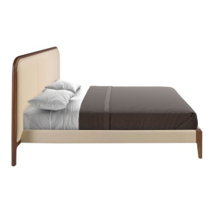Pat dublu tapitat design LUX Cream 180x200cm - Img 4
