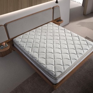 Pat dublu tapitat design LUX Grey-Walnut, 180x200cm - Img 6