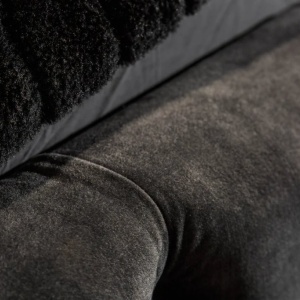Pat elegant tapitat cu catifea gri olive, Paris 180x200cm A-6541076 VC - Img 5