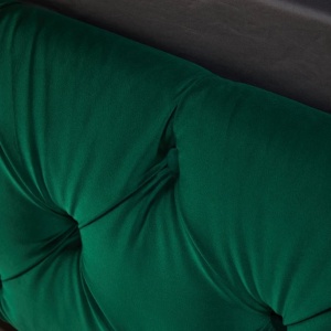 Pat elegant tapitat cu catifea verde inchis, PARIS CHESTERFIELD 180x200cm - Img 2