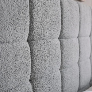 Pat PRESTIGE 180x200cm boucle gri cu spatiu de depozitare - Img 7