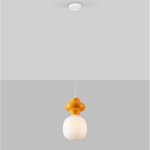 Pendul ceramic design modern CHIC portocaliu 152134 universul-luminii.ro