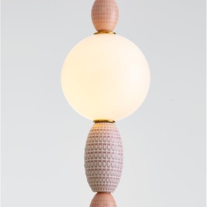 Pendul ceramic design modern LED CLEMENTINE portocaliu/ roz 142254 universul-luminii.ro