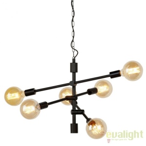 Pendul cu 6 brate design Industrial style NASHVILLE/H6/B