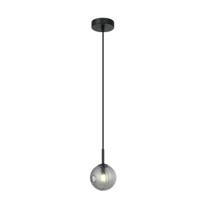 Pendul design decorativ Iris D-12,5cm fumuriu