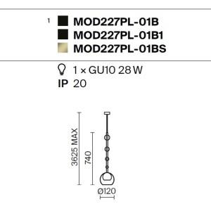 Pendul design modern decorativ Ros negru 226014 universul-luminii.ro