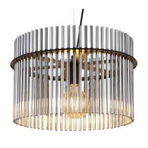 Pendul design modern GORLEY negru, fumuriu 40cm 134694 universul-luminii.ro
