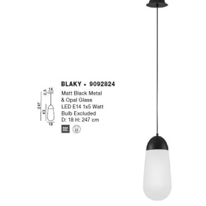 Pendul design modern minimalist BLAKY - Img 3