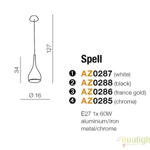 Pendul design modern Spell White 173084 universul-luminii.ro