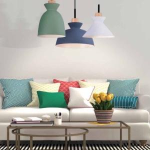 Pendul design modern Vague alb mat - Img 2