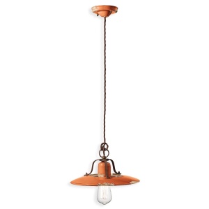 Pendul design retro realizat manual din ceramica COUNTRY, 30cm 216614 universul-luminii.ro