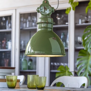 Pendul design retro realizat manual din ceramica INDUSTRIAL 216924 universul-luminii.ro
