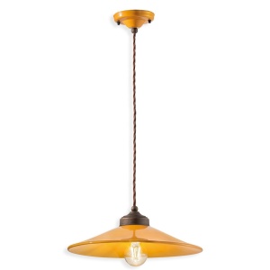 Pendul design retro realizat manual din ceramica si metal COLORS
