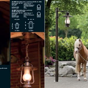 Pendul design rustic iluminat exterior din fier forjat, HL 2587-A 66334 universul-luminii.ro