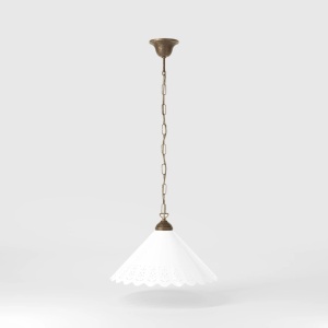 Pendul din alama si abajur ceramic Zefira - Img 2