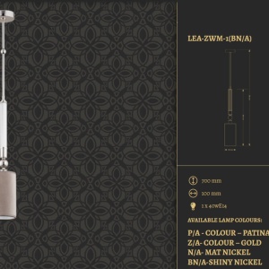Pendul elegant design clasic realizat manual Lea - Img 2