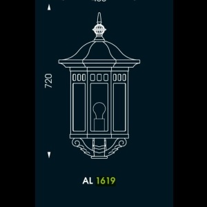 Pendul iluminat exterior din fier forjat, HL 3448, 40cm 144974 universul-luminii.ro