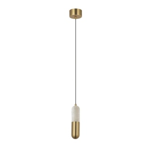 Pendul LED, 7W, 3000K, ALABASTER- BRONZE, ZB-2545