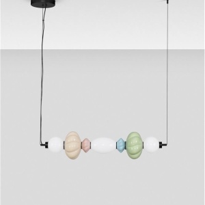 Pendul LED decorativ ceramic Verde, Albastru, Alb, Roz, Bej, ONETA 244874 universul-luminii.ro