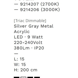 Pendul LED design decorativ 2700K TOTEM - Img 7