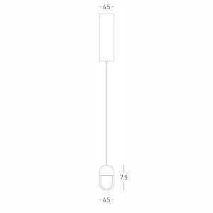 Pendul LED design minimalist 7W 3000K SANDY Black ZB-25140 171344 universul-luminii.ro