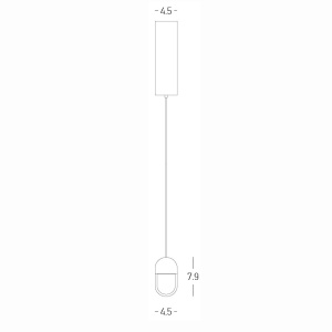 Pendul LED design minimalist 7W 3000K SANDY WHITE ZB-25139 171354 universul-luminii.ro