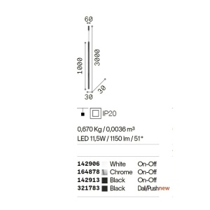 Pendul LED design minimalist modern Ultrathin sp d040 round dali/push - Img 4