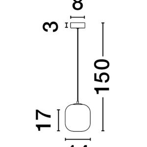 Pendul LED design modern AELIA 152264 universul-luminii.ro