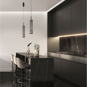 Pendul LED design modern BENTO gri fumuriu 232484 universul-luminii.ro