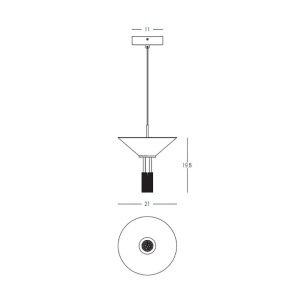 Pendul LED design modern decorativ Newy aurie 153414 universul-luminii.ro