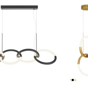 Pendul LED design modern Node auriu 212354 universul-luminii.ro